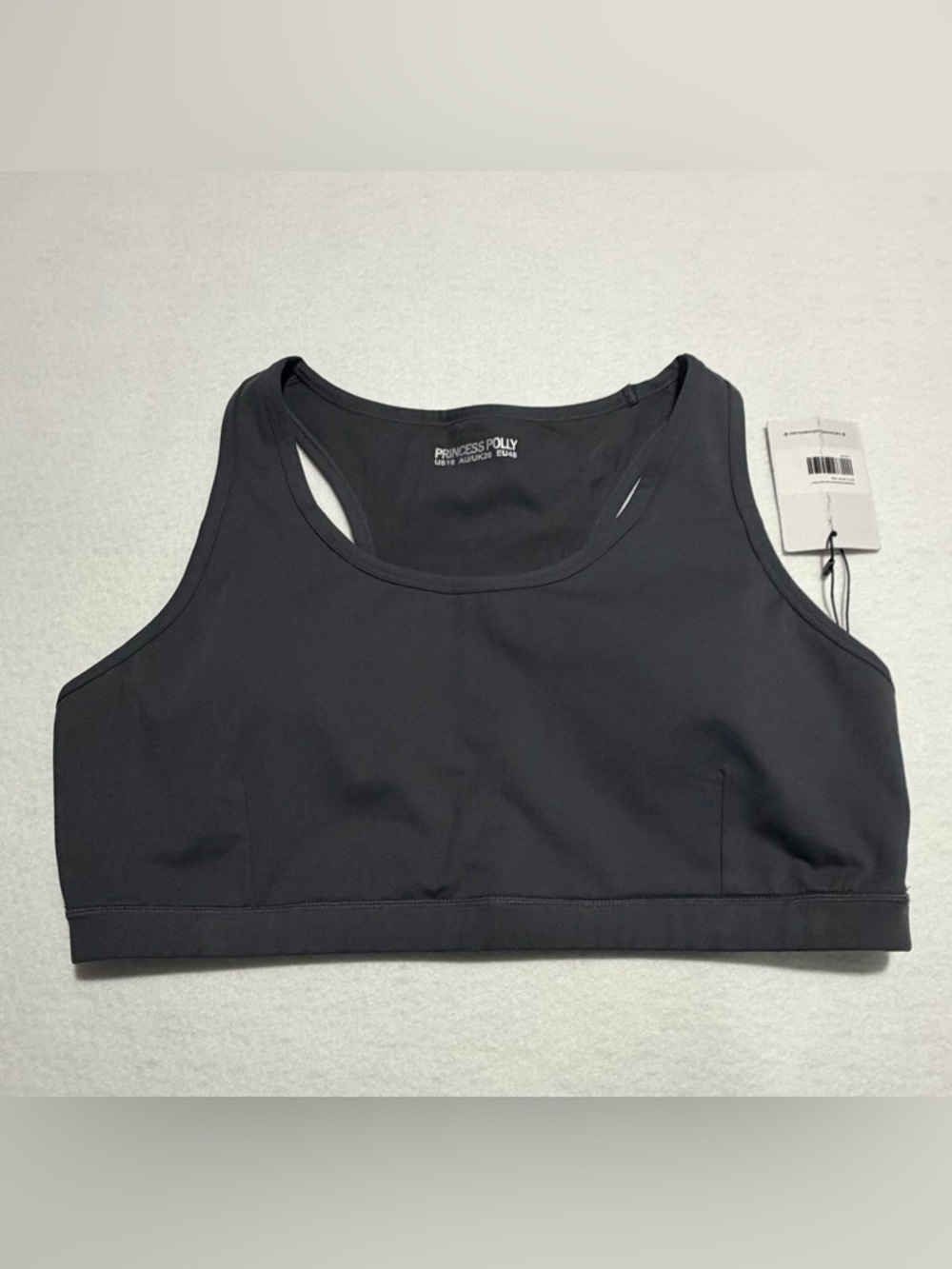 NWT Princess Polly Navy Racerback Sports Bra Crop